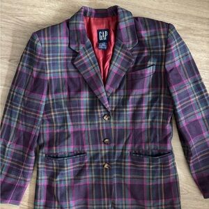 vintage oversized plaid Gap blazer!